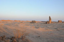 Blick auf Ar Rusafa bei Sonnenaufgang