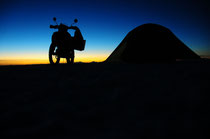 Auf dem Salar de Uyuni.