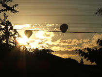 Balões sobrevoando Torres - RS