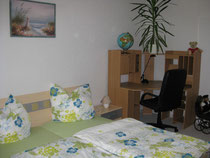 Schlafzimmer der Ferienwohnung in Bonn