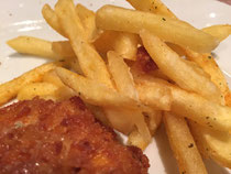 Hervorragend sind auch die Pommes Frites