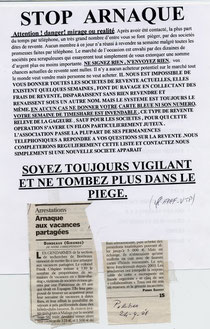 des articles comme celui-ci jetant la consternation chez ceux qui s'étaient "fait avoir"