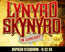 La locandina del concerto del gruppo Lynyrd Skynyrd (il gruppo che canta Sweet Home Alabama) presso lo stadio di Aberdeen) Clicca sulla foto per ascoltare la canzone