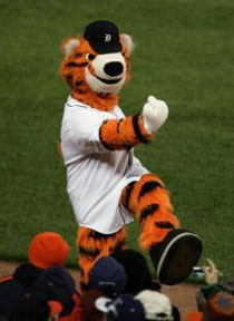 Paws, la mascotte dei Detroit Tigers