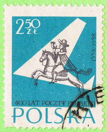 PL 1958 - 400 lat Poczty Polskiej