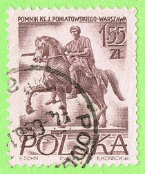 PL 1956 - pomnik Ks. Poniatowskiego