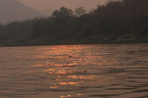 Sonnenuntergang am Mekong