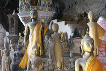 Buddha-Figuren in Tham Loum, Luang Prabang