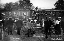 Zug mit Truppen in Gütersloh © Stadtarchiv Gütersloh