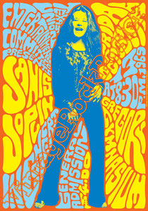 janis joplin,woodstock,joplin concert,joplin poster,affiche,psychedelic,female music,rose,janis portrait,new haven,san francisco,austin,joe cocker,cambridge