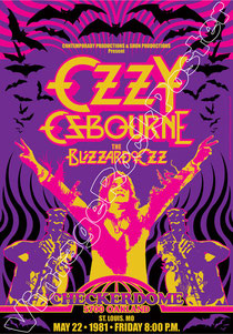 Ozzy Osbourne, Black Sabbath, Ozzy, metal, death metal, poster, manifesto, affiche, vintage rock poster, konzert,karte,cartel, cartaz, concierto, ozzy poster