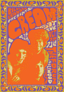 eric clapton, cream , coliseum, guitar, when my guitar, laila, classic rock, guitarist, chitarra, poster, vintage rock posters, Eric Clapton, Ginger Baker, Jack Bruce