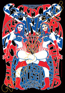 lynyrd skynyrd, Ronnie Van Zant, Gary Rossington, Johnny Van Zant, lynyrd skynyrd poster,concert,classic rock, american music,hippy,bikers,hells angels,60s,woodstock,monterey,festival