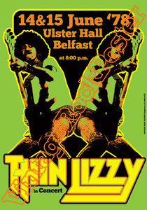 thin lizzy,Ricky Warwick, Damon Johnson, Philip Lynott,thin lizzy poster,thin lizzy concert,thin lizzy manifesto,locandina,the boys are back in town