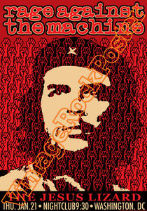 rage against the machine,Tom Morello, Zack de la Rocha, Tim Commerford, Brad Wilk,renegade of funk,rage against the machine poster,concert,che guevara,comunist,pacifist,indie,indipendent,crossover