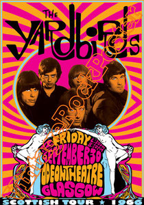 yardbirds,yardbirds poster,yardbirds concert,Ben King, Andy Mitchell, David Smale, Eric Clapton, Jeff Beck, Jimmy Page, Keith Relf, Jim McCarty, Chris Dreja, Paul Samwell-Smith, Top Topham, Gypie Mayo