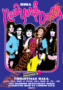 new york dolls,new york dolls poster,glam rock, glam street music,  David Johansen, Sylvain Sylvain, Earl Slick,jet boy,Johnny Thunders,Tod Rundgren,too much too soon,Buster Poindexter,murcia,sam yaff