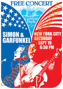 simon & Garfunkel,Paul Simon, Art Garfunkel,american music, classic rock, folk,new york city,vintage rock posters,simon & garfunkel poster,affiche,manifesto,locandina,concerto