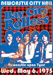 bay city rollers,duncan faure,Gordon Nobby clark,punk,glam rock, rock n roll,rollermania, bay city rollers poster,concerto,concert,live show