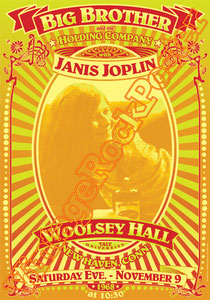 janis joplin,woodstock,joplin concert,joplin poster,affiche,psychedelic,female music,rose,janis portrait,new haven,san francisco,austin,joe cocker,cambridge