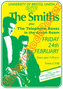 the smiths, Morrissey, Johnny Marr, Andy Rourke, Mike Joyce, Craig Gannon, Dale Hibbert,the smiths poster,dark poster,gothic poster, new wave poster,concert,music,bristol,roma,vintage rock posters