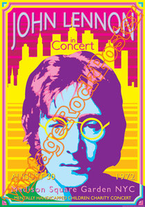 john lennon, pace,new york,madison square garden, yoko ono,beatles,war is over, imagine,john lennon poster,vintage rock posters,vietnam,jealous guy,john & yoko,hippy,60s,1980,