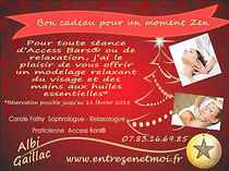 Offre bien-être Noël Access Bars, relaxation, modelage visage