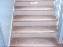 Treppe (abgenutzte Versiegelung) Trittstufe schleifen in Kreuzberg