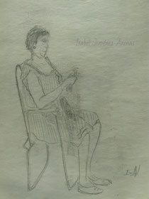 Mujer con tijeras
