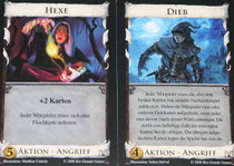 Angriffskarten: Hexe & Dieb