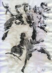 2 Bacchantes après Giovani Battista Tiepolo