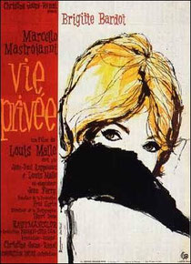 Affiche du film de Louis Malle "vie privée" sorti en 1962