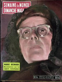 Marie Besnard sur la couverture d'un magazine
