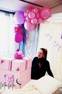 palloncini scatola sorpresa allestimento compleanno