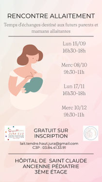 Rencontres autour de l'allaitement - Saint Claude
