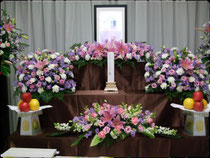 (例)自宅葬 34万プラン 祭壇上生花
