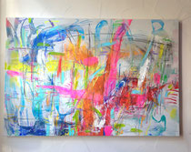 ENJOY YOUR LIFE 120 x 80 cm, mixed media, 380,-€