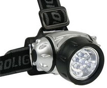 LAMPE FRONTALE 7 LEDS