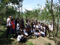 JEC members and Children in the CFP Forest