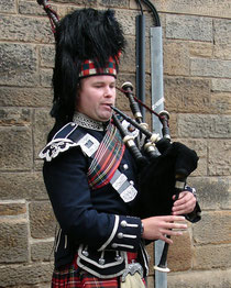 Bagpipes in Edinburgh, Scotland