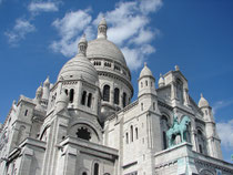 Sacre Coeur, Monmartre, above Paris