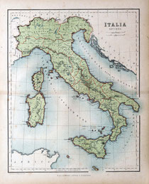 イタリア地図の画像