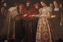 メディチ家とフランス王家の婚礼の様子の画像