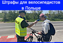 Штрафы для велосипедиста в Польше
