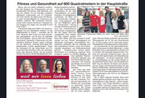 Thank you to the Eppsteiner Zeitung for the great article about the Open House on October 8, 2023, at Fitness Eppstein. 