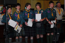 Gold Scout Award achievers