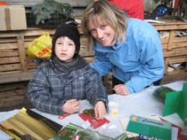 Katja Adrian mit Sohn Louis