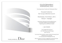 Guggenheim International Gala (GIG) 