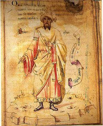 Portrait de Jâbir ibn Hayyân, XVème siècle.