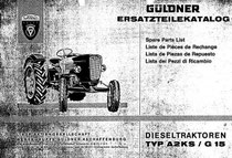 Ersatzteilekatalog Güldner Spessart  A2KS / G15